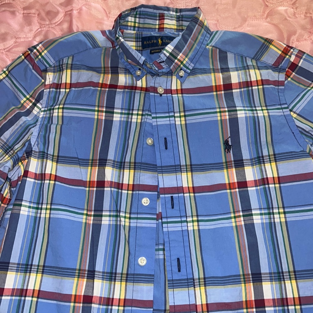 Polo Ralph Lauren Short sleeve button up shirt size Large 14-16